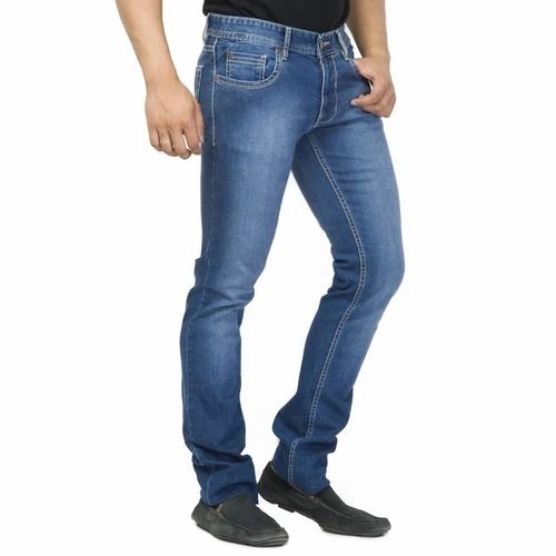 Mens Blue Narrow Jeans