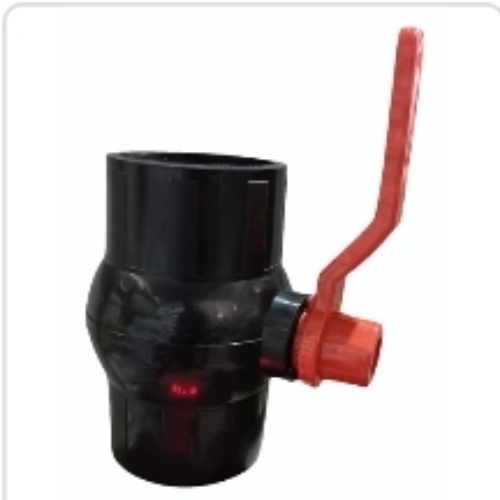 PP Black Solid Ball Valve