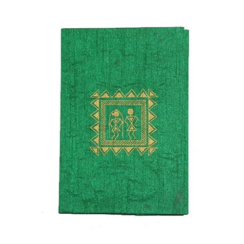 Handmade Paper Diary - Color: Green