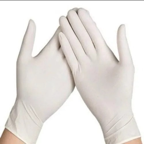 Latex examination gloves 