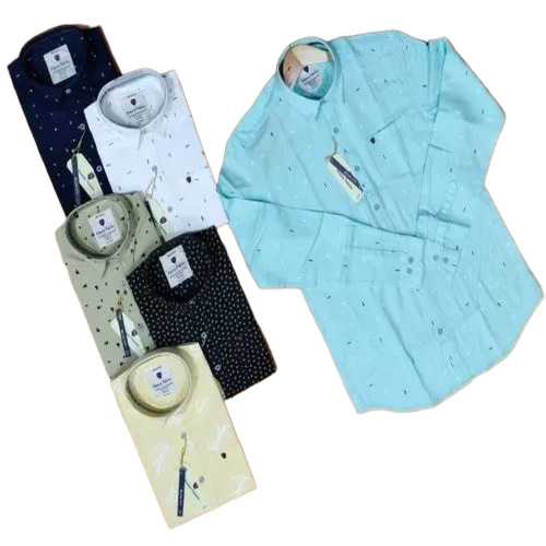 Men Cotton Printed Shirt
