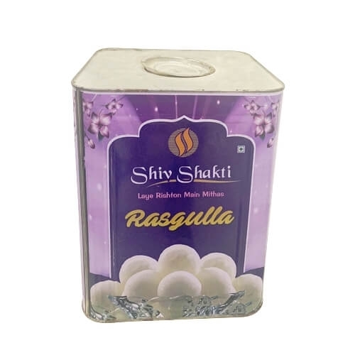 Offset Printed Rasgulla Tin Container