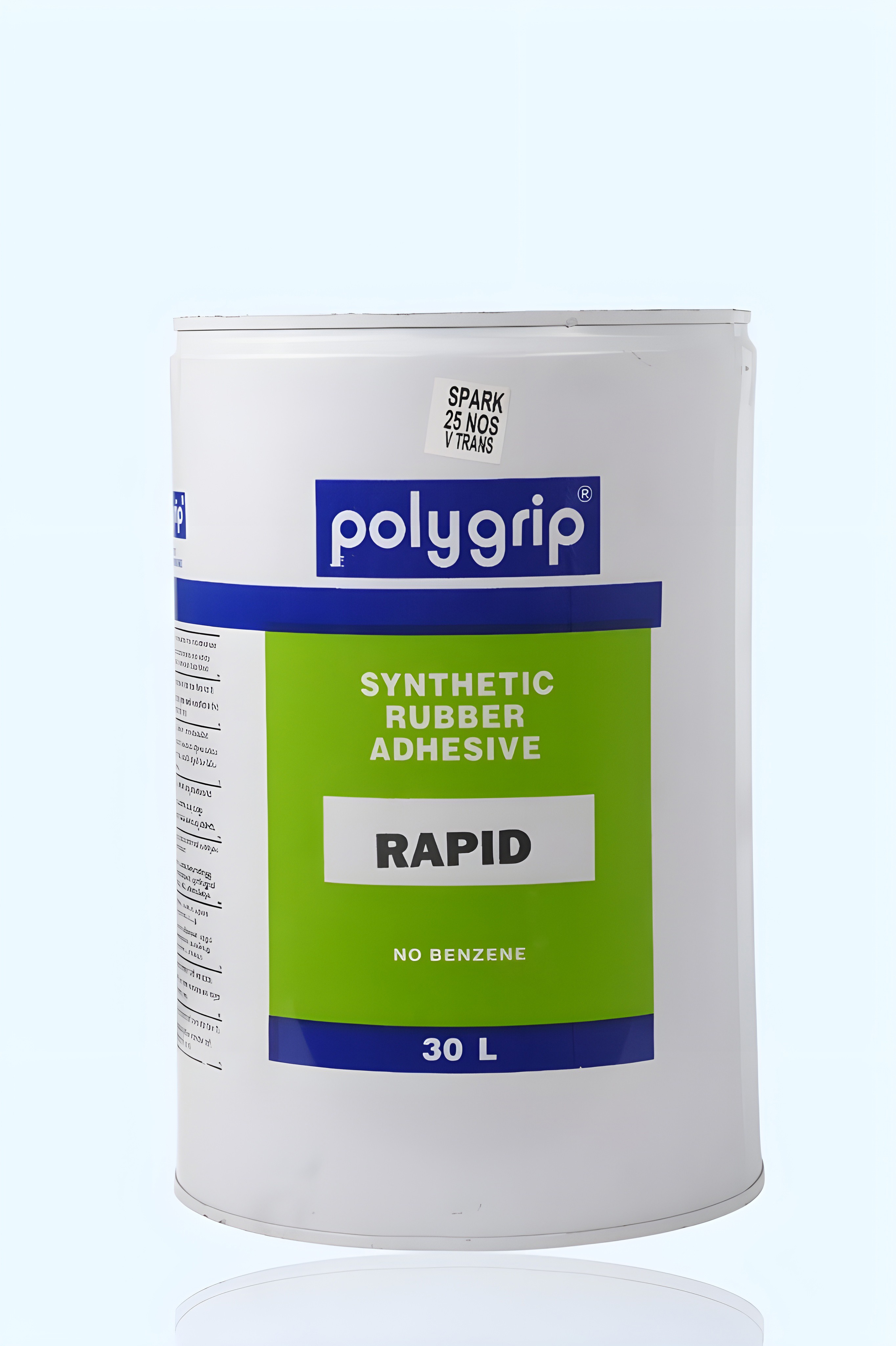 Polygrip Rapid Synthetic Rubber Adhesive 30 Ltr - Color: Light Yellow