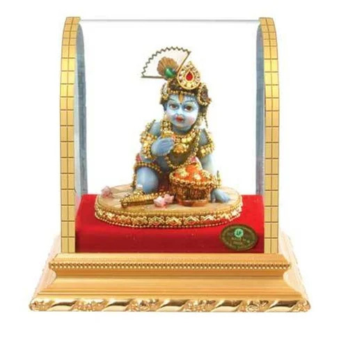 Sitting Krishna Fiber Statue