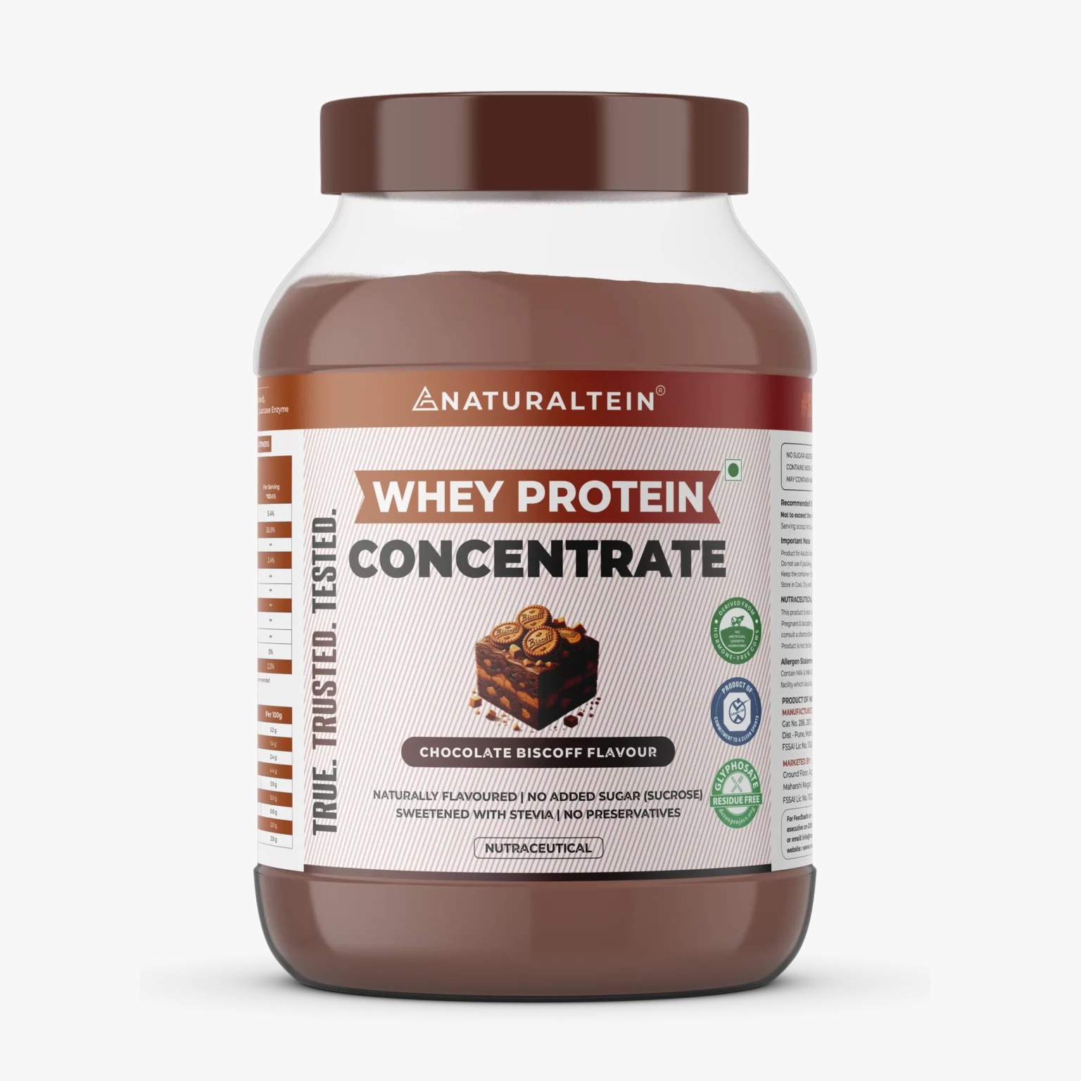 Whey Protein Concentrate Chocolate Flavour Naturaltein