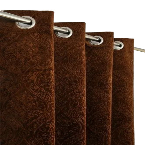 Brown Door Curtains