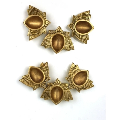 Decorative Brass Lotus Diyas