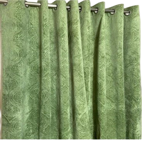 Green Velvet Door Curtains