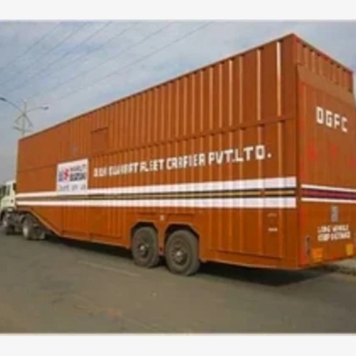 Orange Car Carrier Trailer
