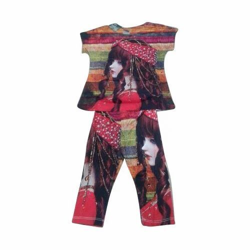 Printed Baby Girls Night Suit