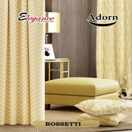 Yellow Polyester Door Curtains