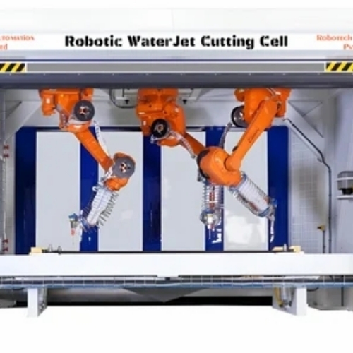 Automatic Robotic Water Jet Cutting Cell
