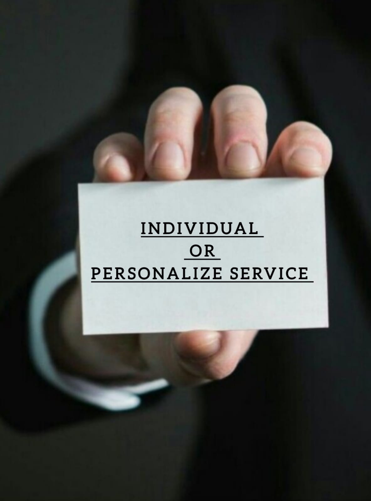 Individual Or Personalize Services