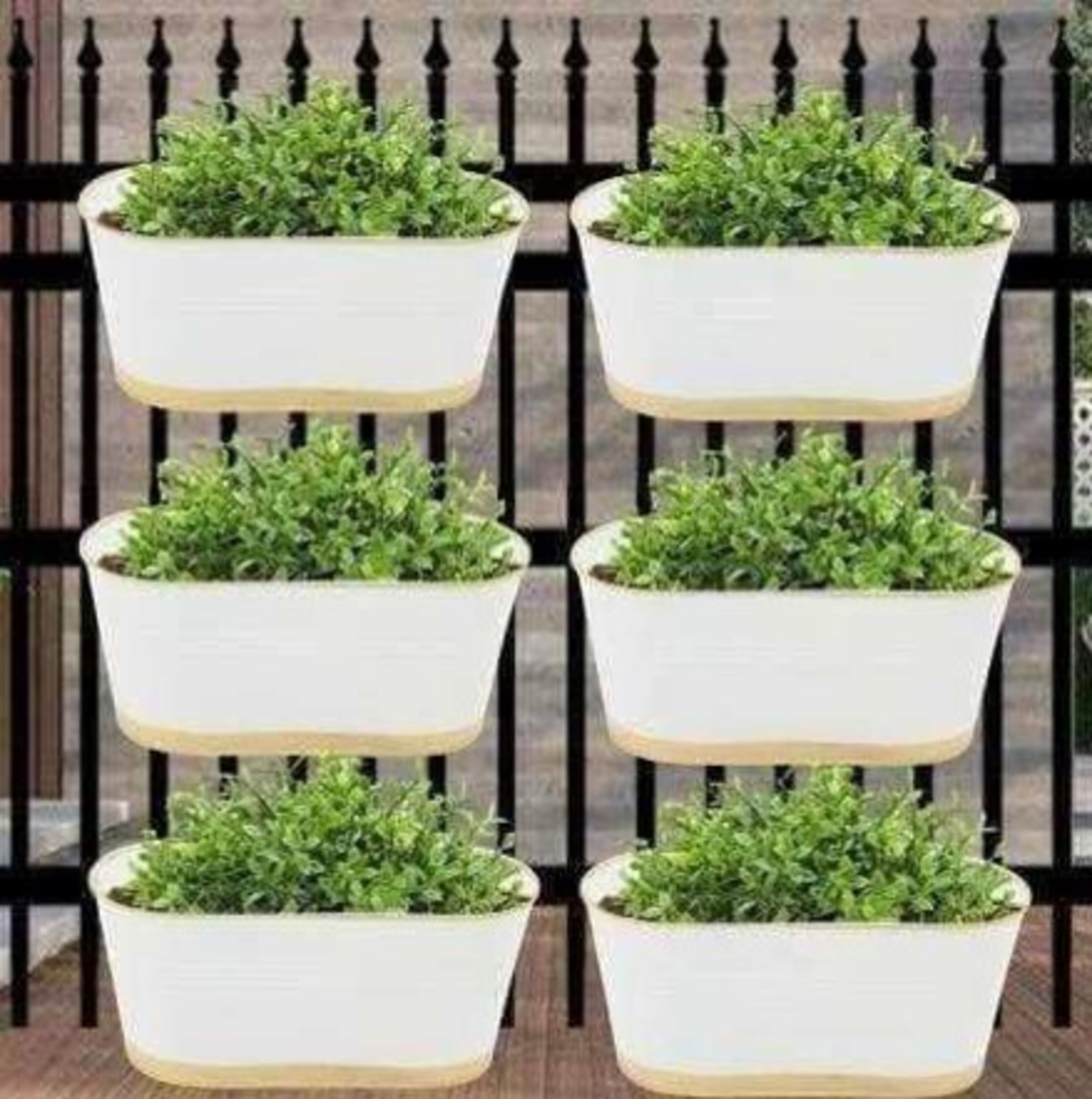Iron Oval Hanging Pot