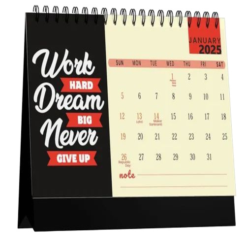Printed Table Top Calendar