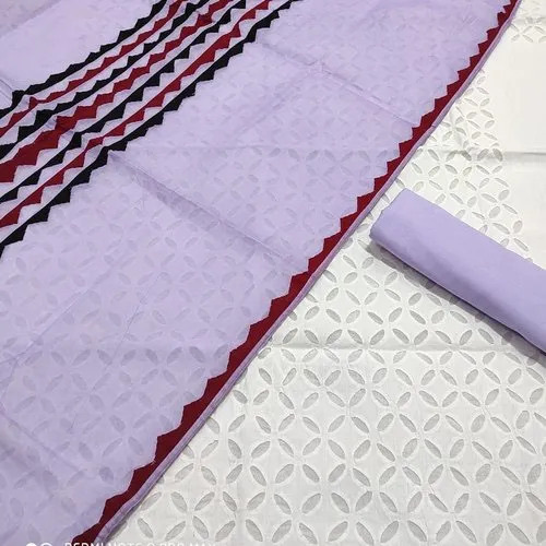 Applique Work Ladies Dress Material