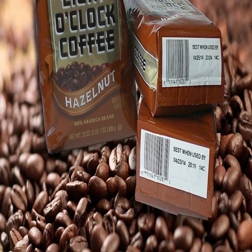 Coffee Package Barcode Label