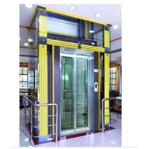 Glass Industrial Elevator - Material: Stainless Steel