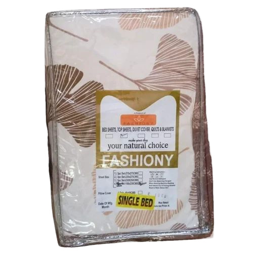 Leaf Print Single Bed Sheet