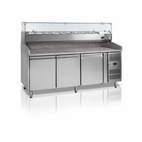 Stainless Steel Commercial Pizza Prep Table