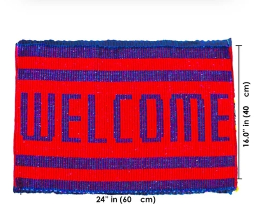 Welcome 16x24 Size Cotton Mat