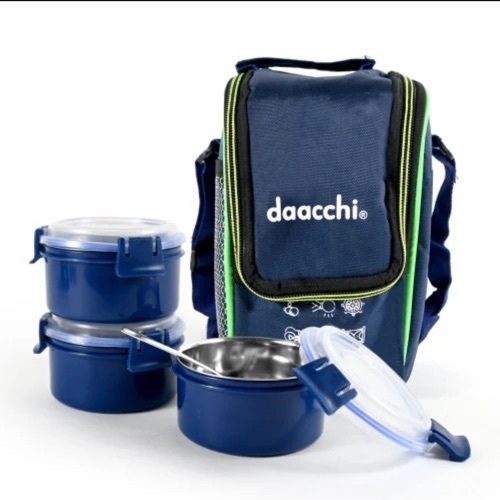 3 Pieces SS Hut Tiffin