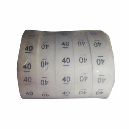 Printed Garment Size Labels