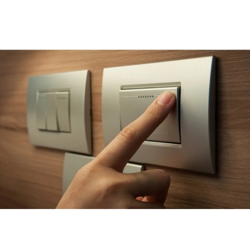 Stainless Steel Backlit Square Elevator Button 30mm