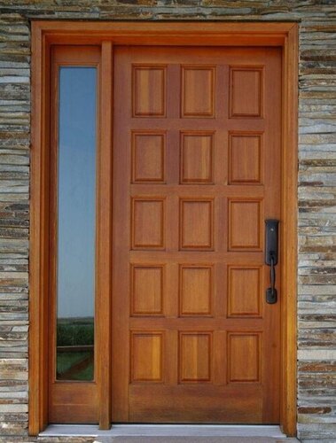 Wooden Entrance Door - Color: Brown