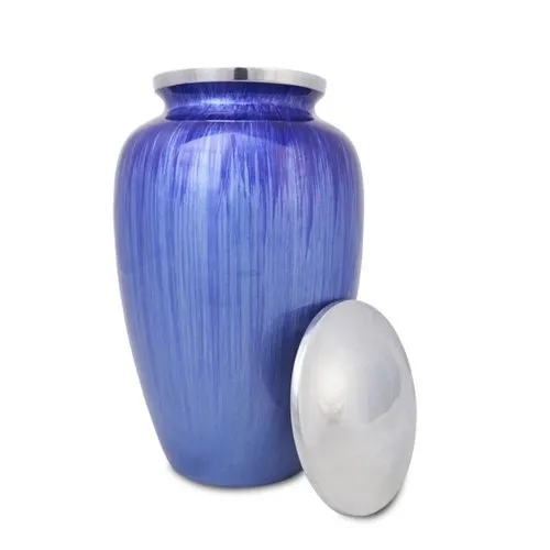 Aluminum Cremation Urns - Color: Blue