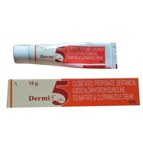 Clobetasol Propionate, Gentamicin Iodochlorydroxyquinoline Tolnaftate & Clotrimazole Cream 15G - Formulations Type: External Use Drugs