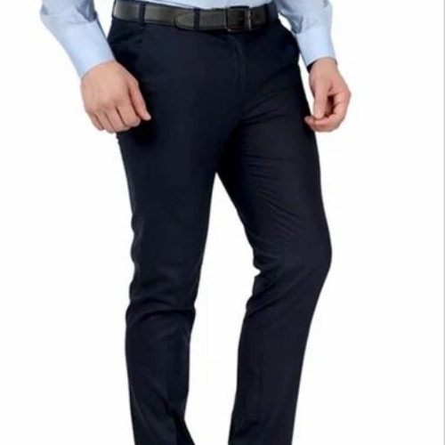 Black Polyester Men Pant