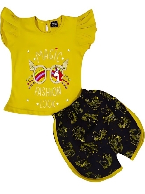 Girls Top and Hot Pant Set