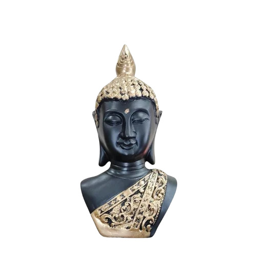 Resin Golden Buddha Head Statue