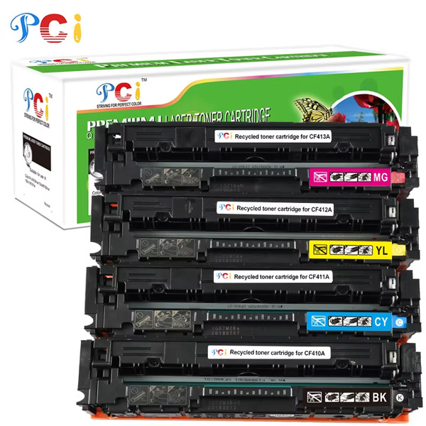 CF410A 410A CF410X 410X Compatible Toner Cartridge with Chip