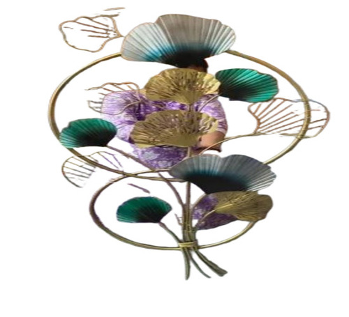 Golden Leaf Metal Wall Art