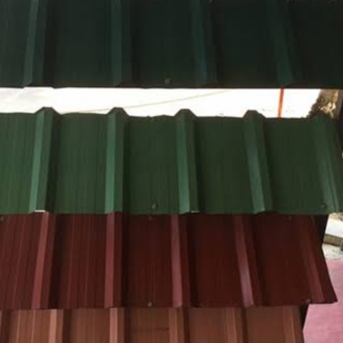 Coloured Aluminium Troughed Roofing Sheets