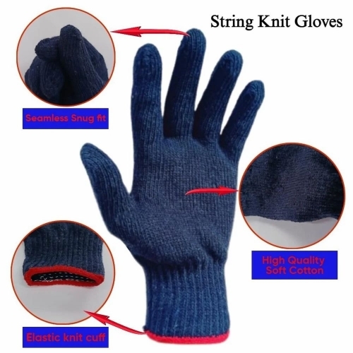 Cotton Seamless Knitted Gloves