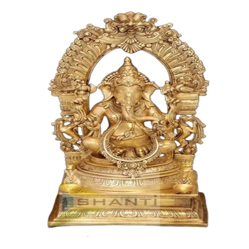 Fancy Brass Ganesh Statue