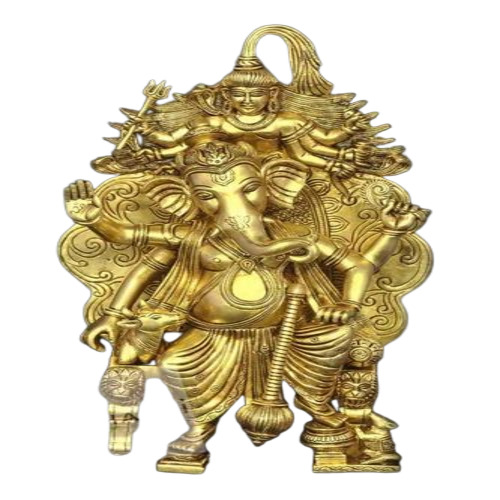 Singhasan Brass Ganesh Statue
