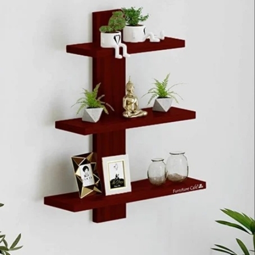 Wooden Tree Shape Wall Shelf