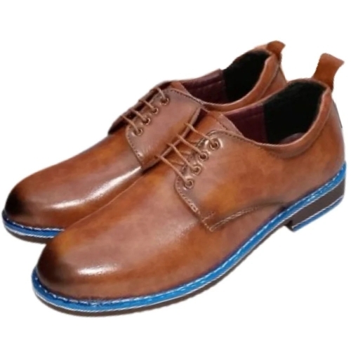 Leather Formal Shoes - Leather, Customized Size, Multiple Colors | Medium Heel, Semi Round Toe, Durable Comfortable