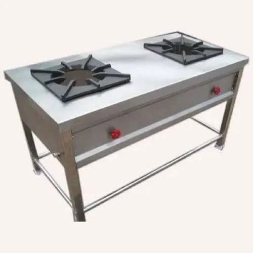 Stainless Steel Two Burner Range