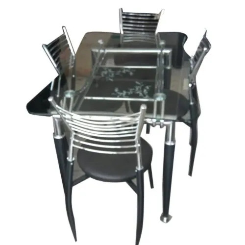 4 Seater Stainless Steel Dining Table