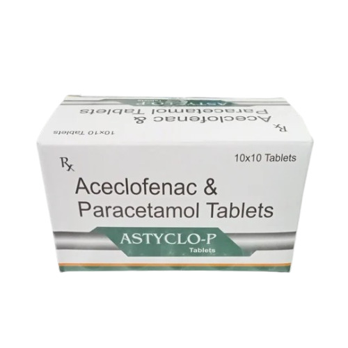 एसिक्लोफेनैक 100mg और पैरासिटामोल 325mg टैबलेट