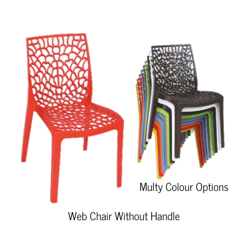 Plastic Web Chair Without Handle