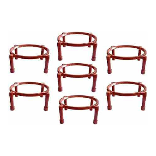 Round Pots Stand - Color: Red