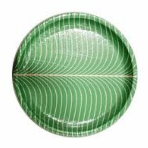 Green Paper Plate
