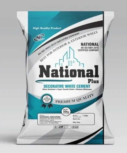 National Plus Decorative White Cement
