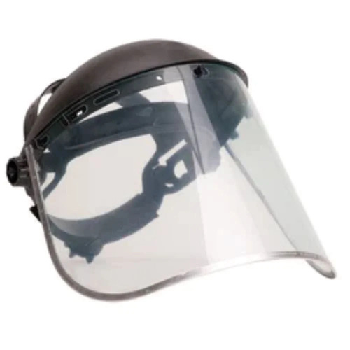 Clear Plastic Face Shield Visor With Headband – Anti-Fog, Ratchet Suspension – PPE Protection